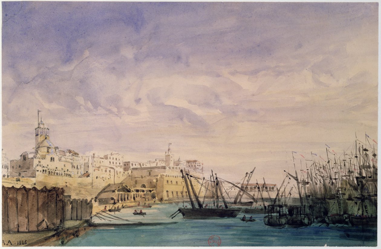 Veduta generale di Algeri, 1845 da French School