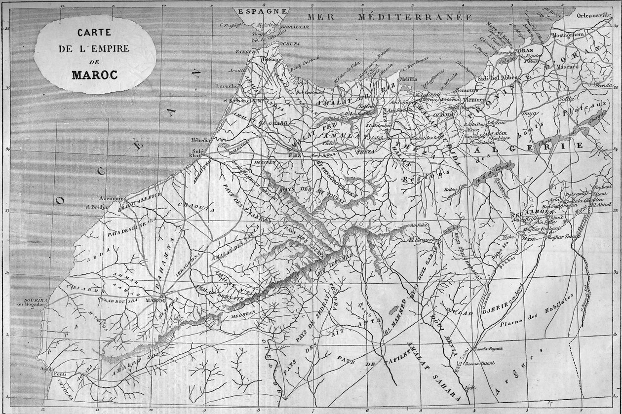 Carta geografica dell
