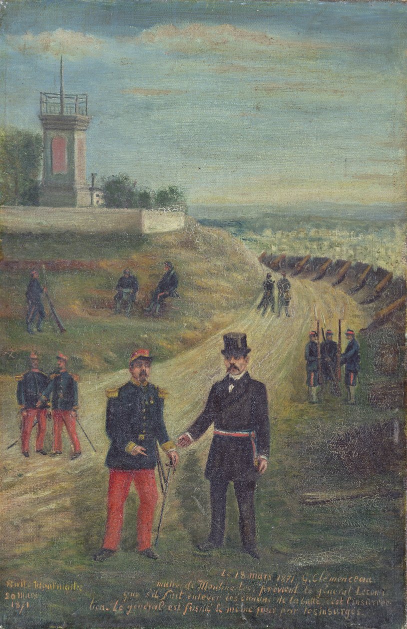 Georges Clemenceau (1841-1929) come Sindaco di Montmartre, 18 marzo 1871 da French School