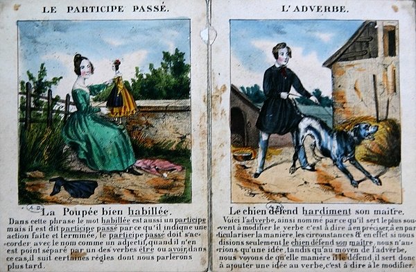 Libro di grammatica per bambini. c.1850 da French School