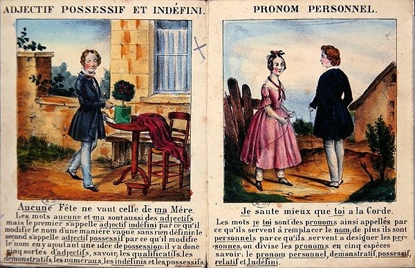 Libro di grammatica per bambini. c.1850 da French School