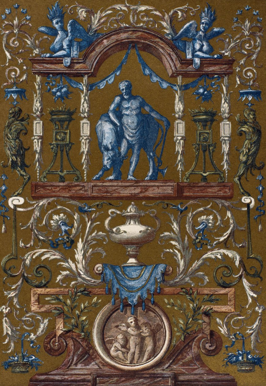 Grottesco, di Jean Berain il Vecchio (1640-1711), incisione da Dictionnaire de l