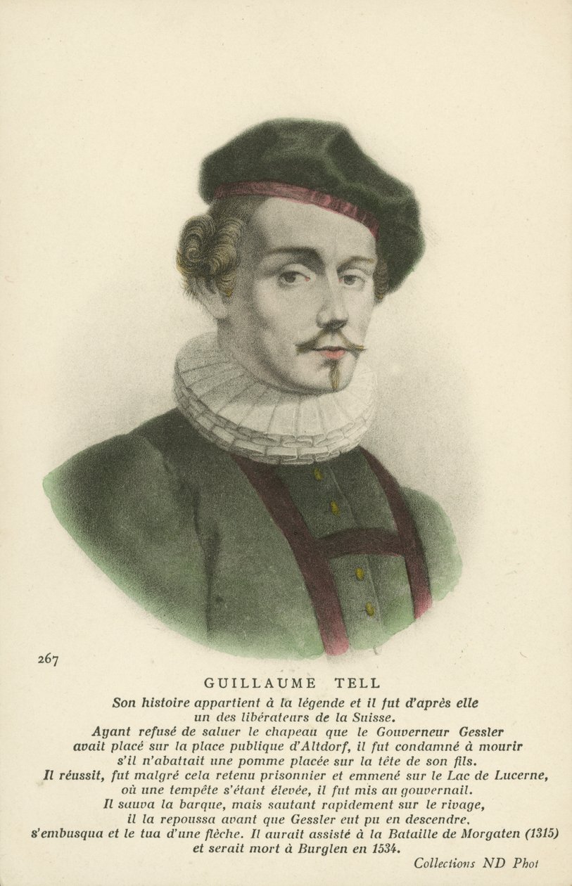 Guglielmo Tell (litografia a colori) da French School