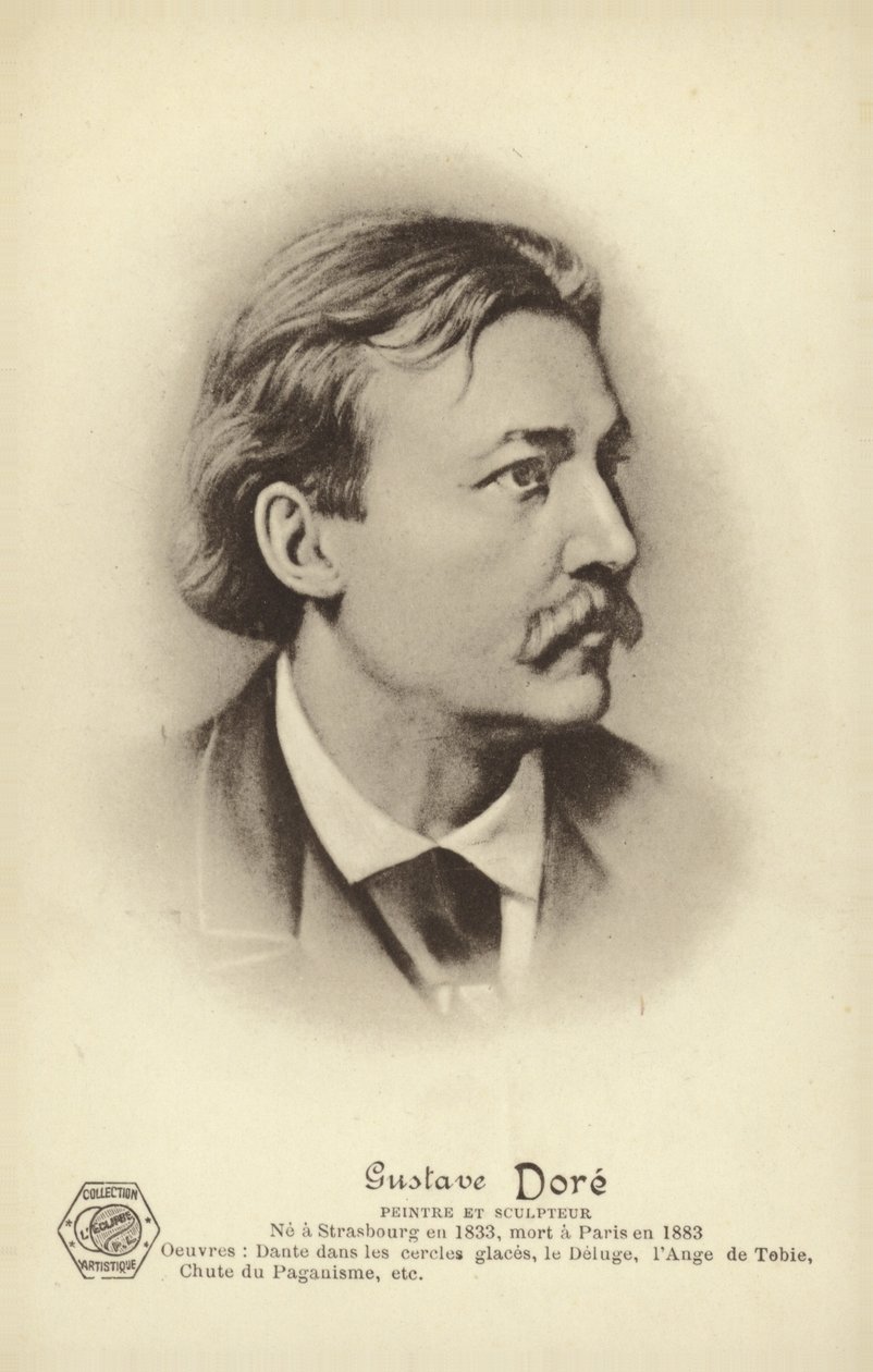 Gustave Dore, artista e illustratore francese (litografia) da French School