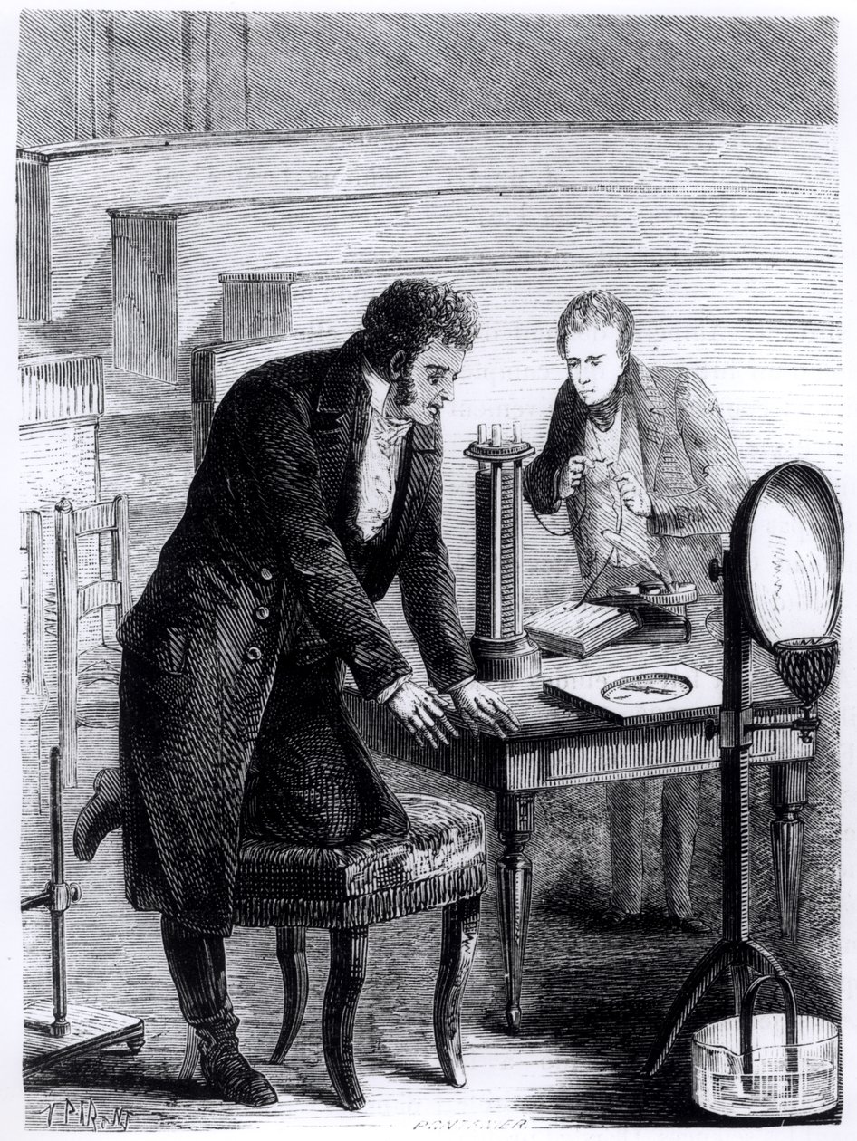 Hans Christian Oersted scopre la deviazione dell