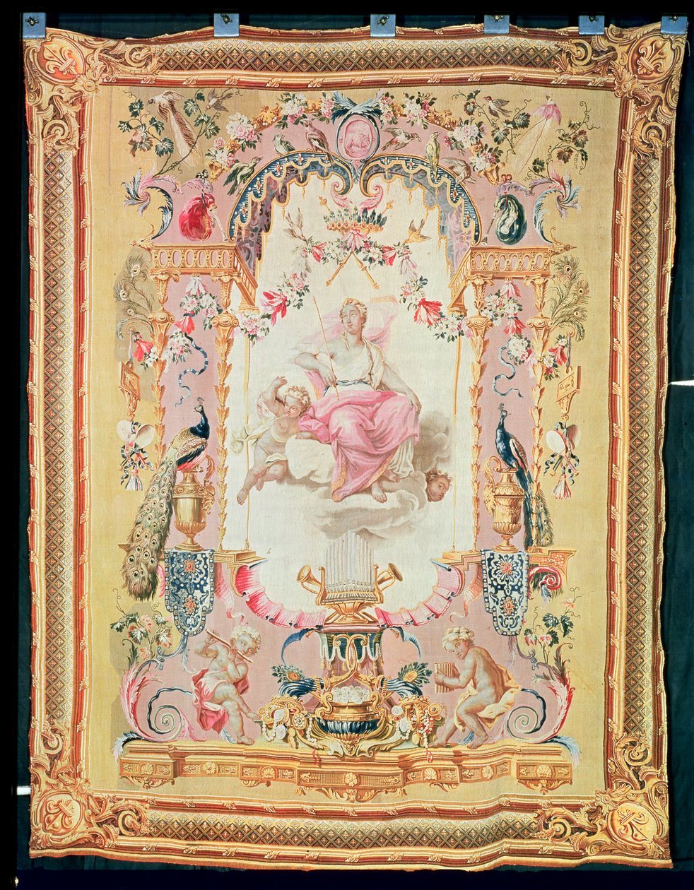 Armonia e Giunone: dal Trionfo degli Dei, arazzo Gobelins, 1699 da French School
