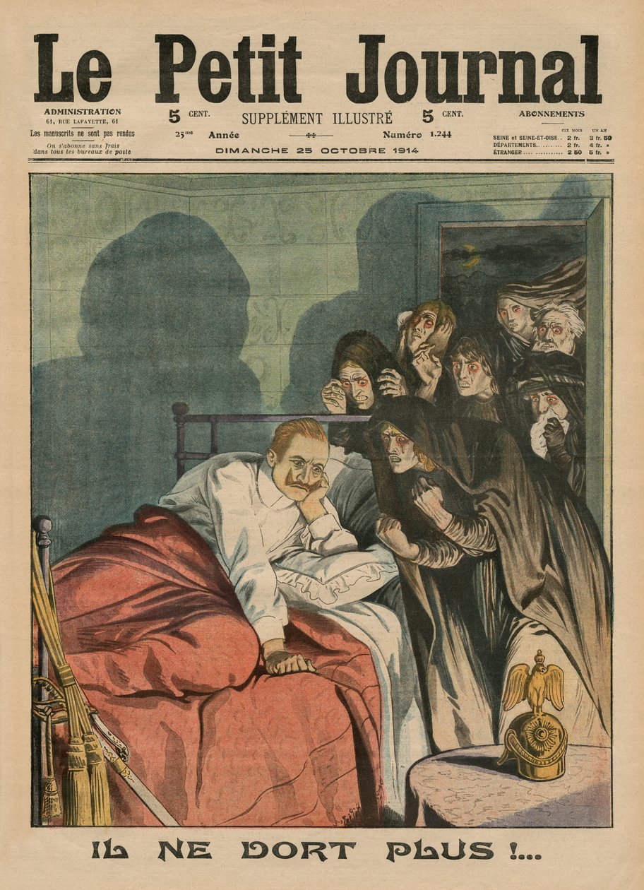 Non dorme più!, illustrazione di copertina da 