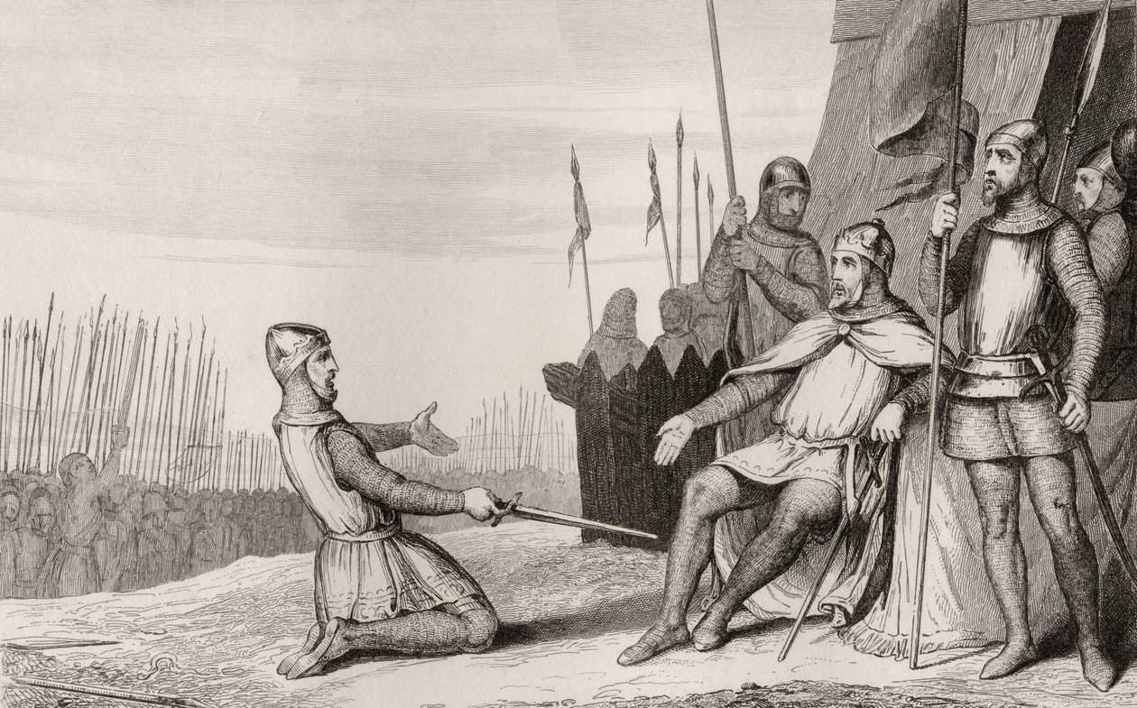 Enrico I (1008-60) perdona suo fratello Roberto il Vecchio, da 
