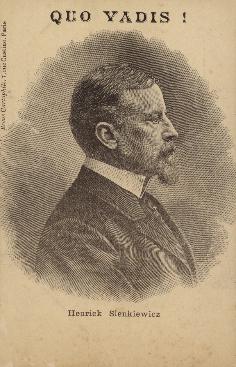Henryk Sienkiewicz (1846-1916), giornalista e romanziere polacco (litografia) da French School