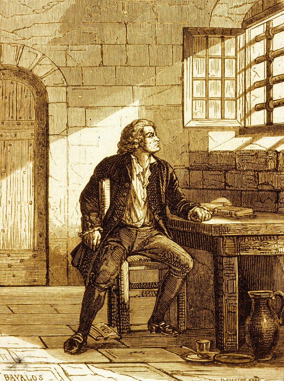 Honoré-Gabriel Riquetti, Conte di Mirabeau al Fort de Joux nel 1775 da French School