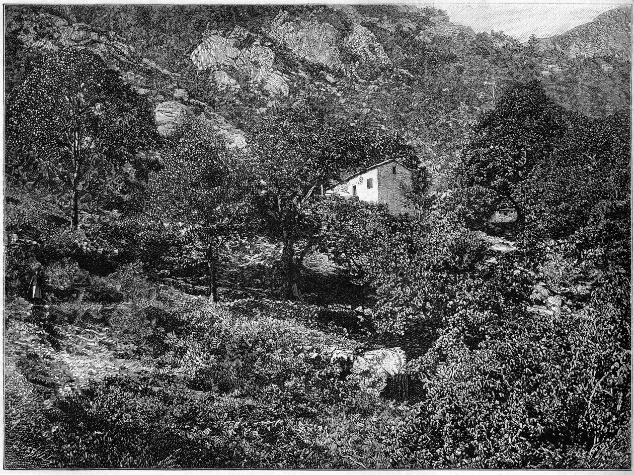 Casa dei banditi nella Pentica in Corsica da French School