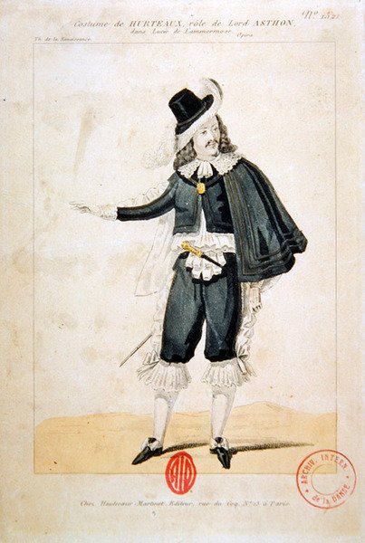 Hurteaux nel ruolo di Lord Enrico Ashton, nell