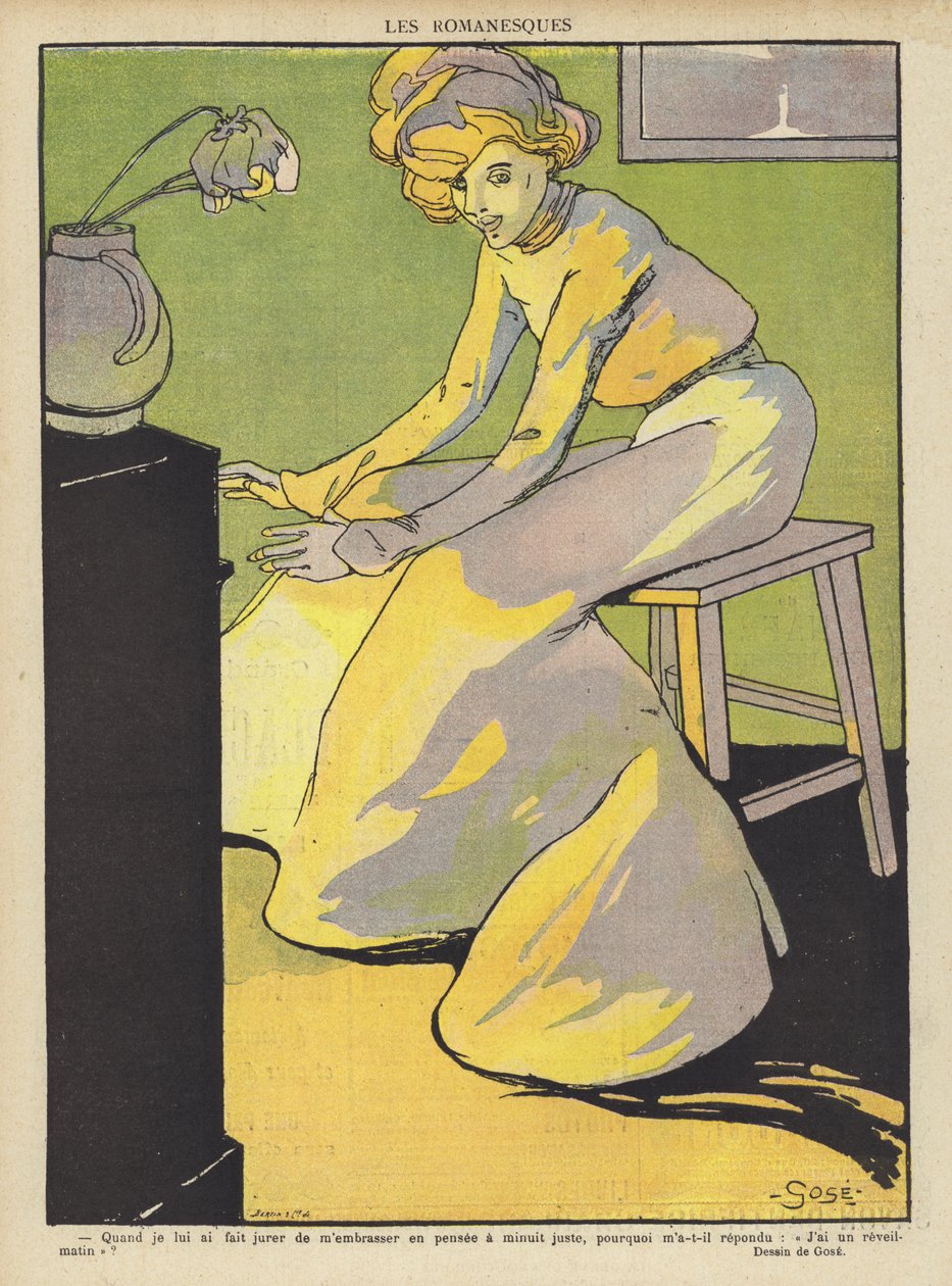 Illustrazione per Le Rire (litografia a colori) da French School