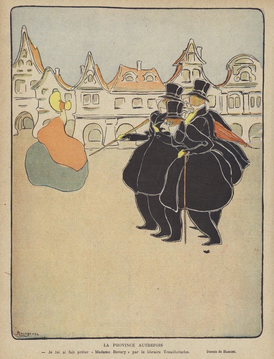 Illustrazione per Le Rire (litografia a colori) da French School