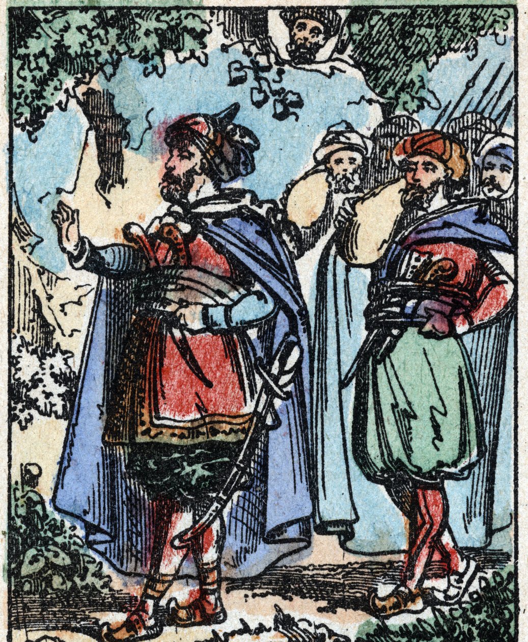 Illustrazione per Le Mille e Una Notte. Ali-Baba. Incisione su legno di Imaging Pellerin - Epinal, fine XIX secolo. da French School