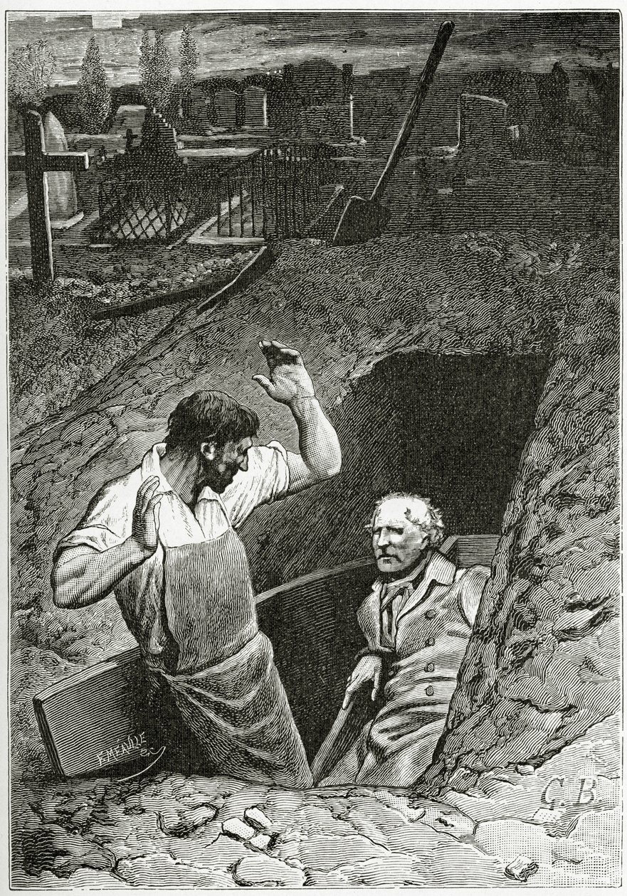 Illustrazione da Les Misérables da French School