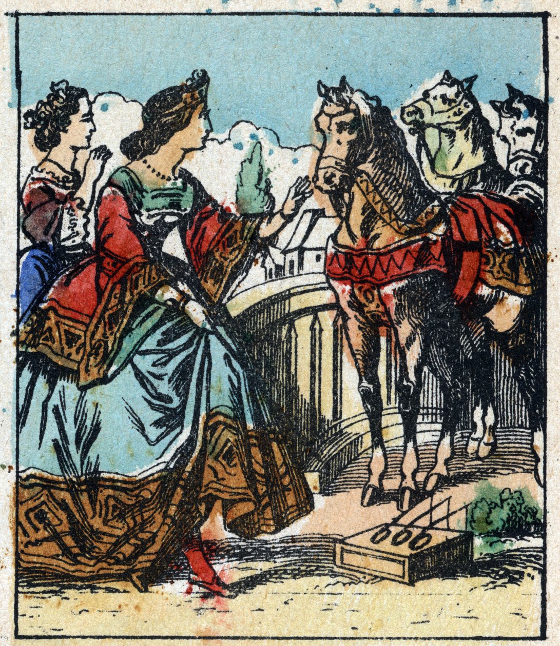 Illustrazione del racconto di Charles Perrault “Cenerentola o La scarpetta di vetro”. Incisione su legno di Imagery Pellerin - Epinal, fine XIX secolo. da French School
