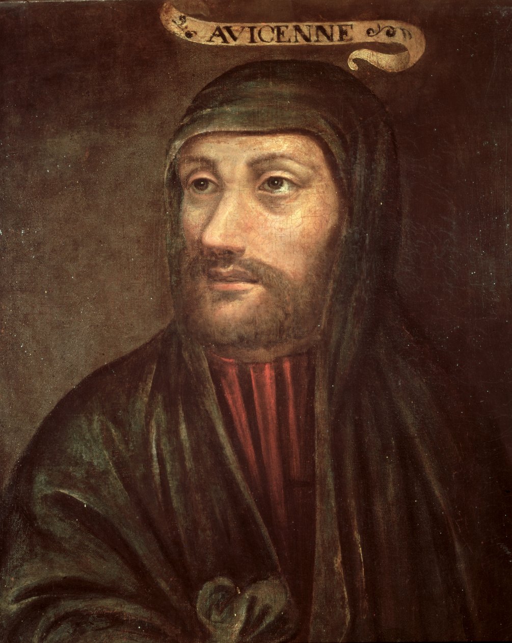 Ritratto immaginario di Avicenna (Ibn Sina) da French School