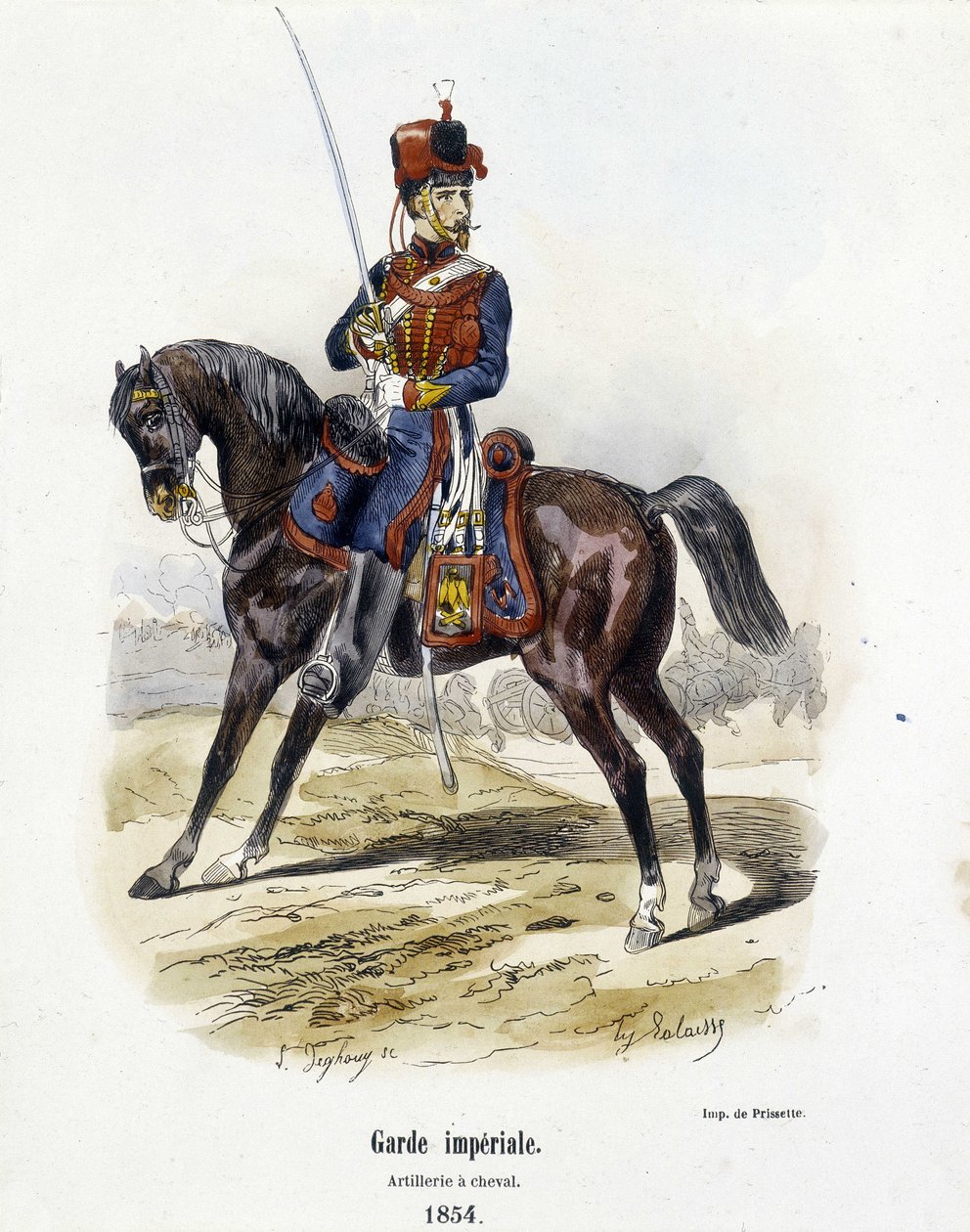Guardia Imperiale: Artiglieria a Cavallo nel 1854 - in “Histoire de l