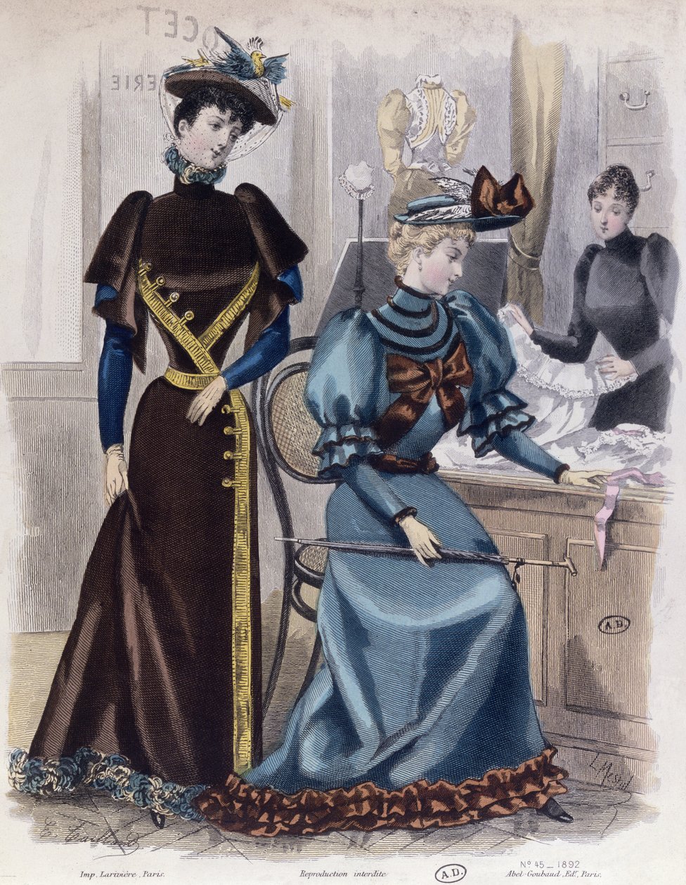 Nel negozio di lingerie, 1892 da French School