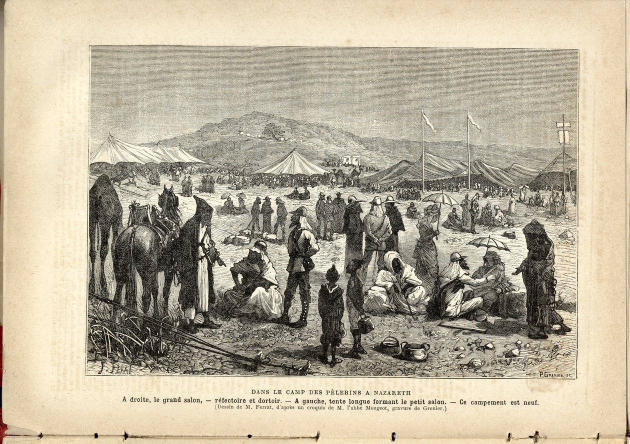 Nel campo dei pellegrini a Nazareth., Anonimo, Il Pellegrino da French School