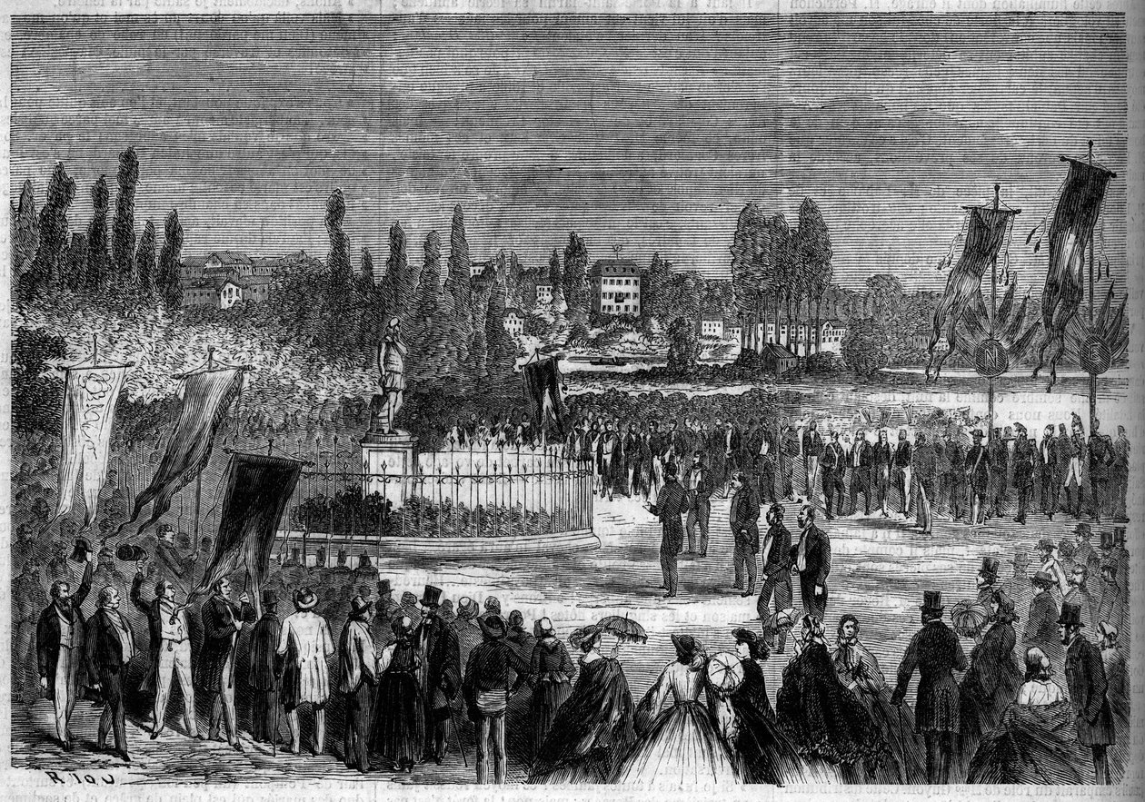 Inaugurazione della statua di Bernard Palissy (1510-1589), ceramista francese, a Joinville-le-Pont da French School
