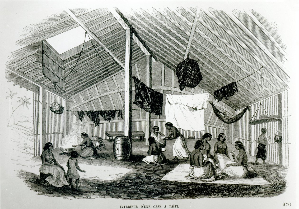Dentro una capanna tahitiana, da 