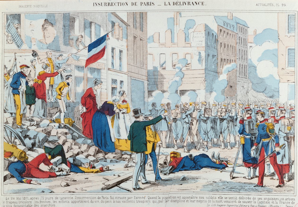 Insurrezione di Parigi, la liberazione, 1871 da French School
