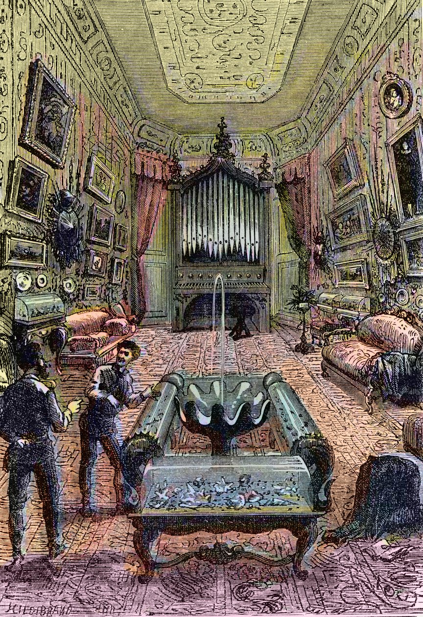 Interno del Nautilus, illustrazione da 