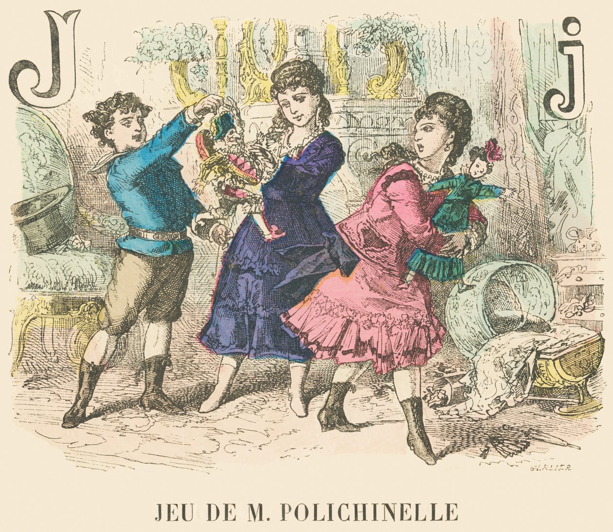 J: Gioco di M Polichinelle da French School