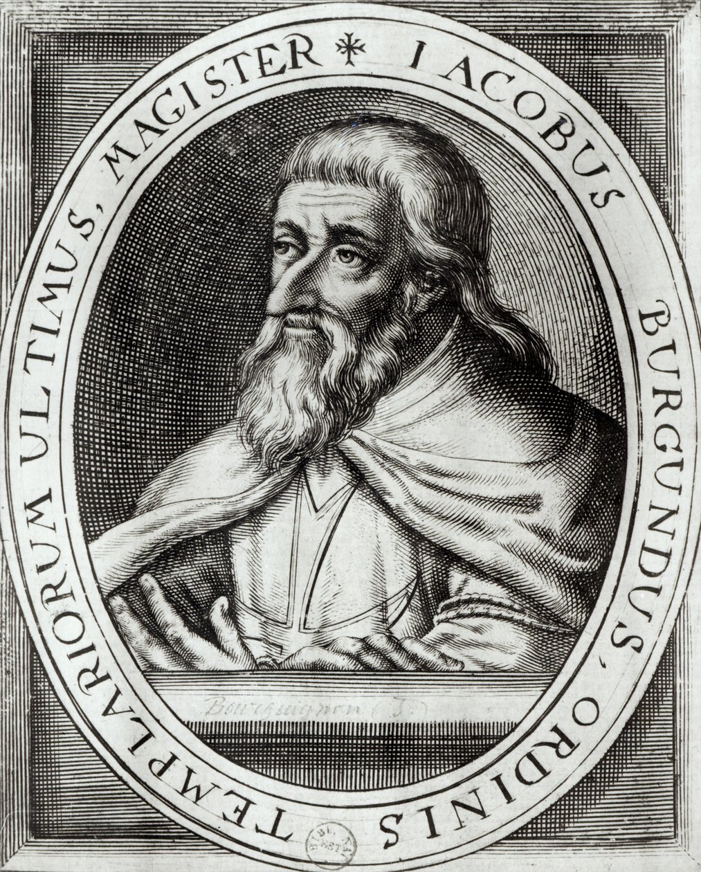 Jacques de Molay Maestro dei Cavalieri Templari da French School