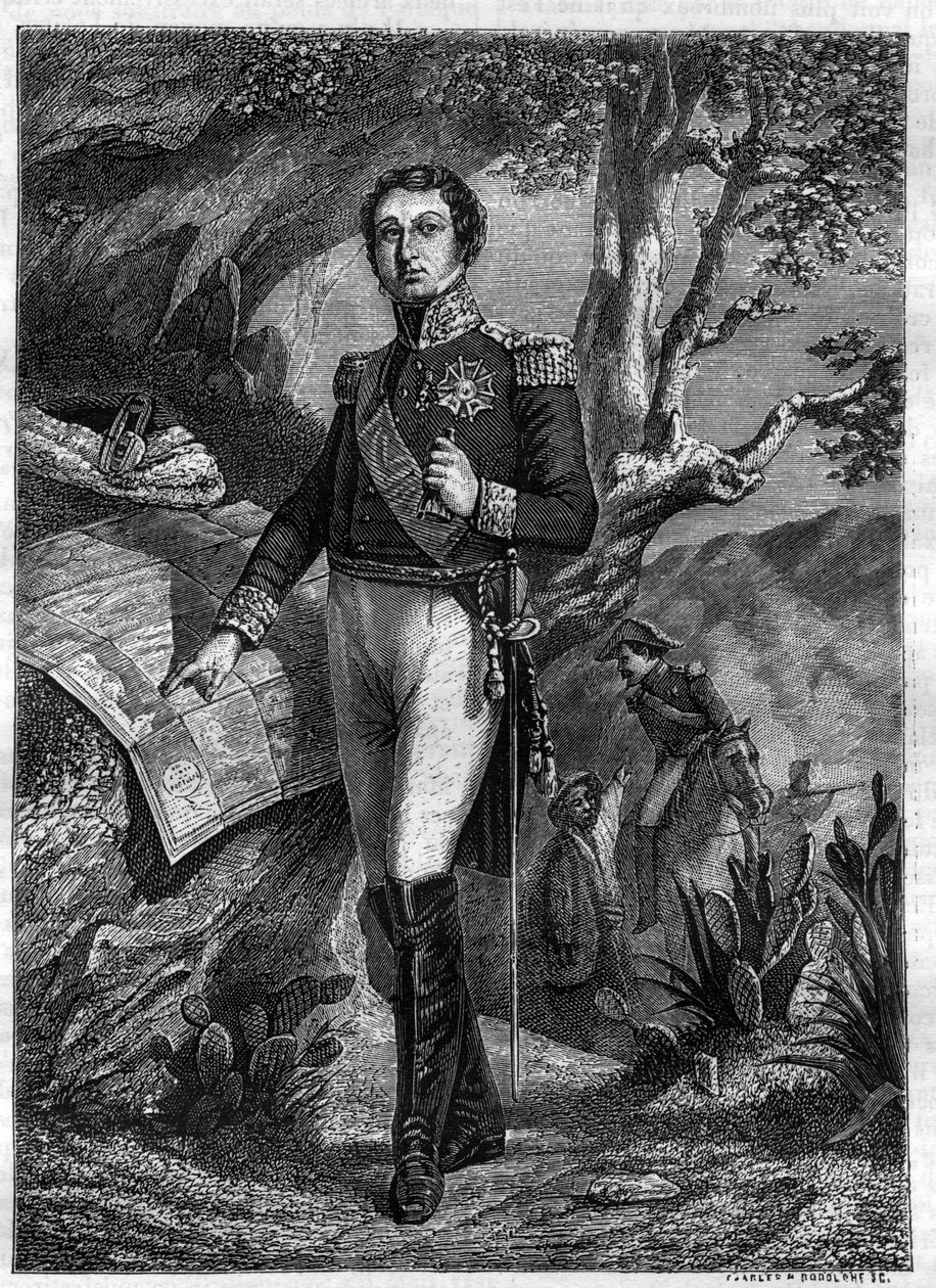 Jean-de-Dieu Soult (1769-1851) Duca di Dalmazia - Ritratto intero di Jean de Dieu Soult (1769-1851) maresciallo di Francia, Duca di Dalmazia - in "Histoire de l