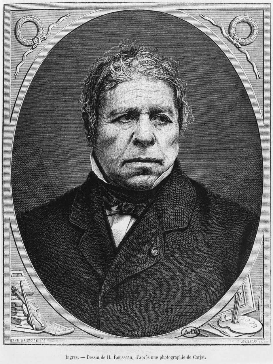 Jean Auguste Dominique Ingres (1780-1867) da una fotografia di Etienne Carjat (1828-1906) 1867 da French School