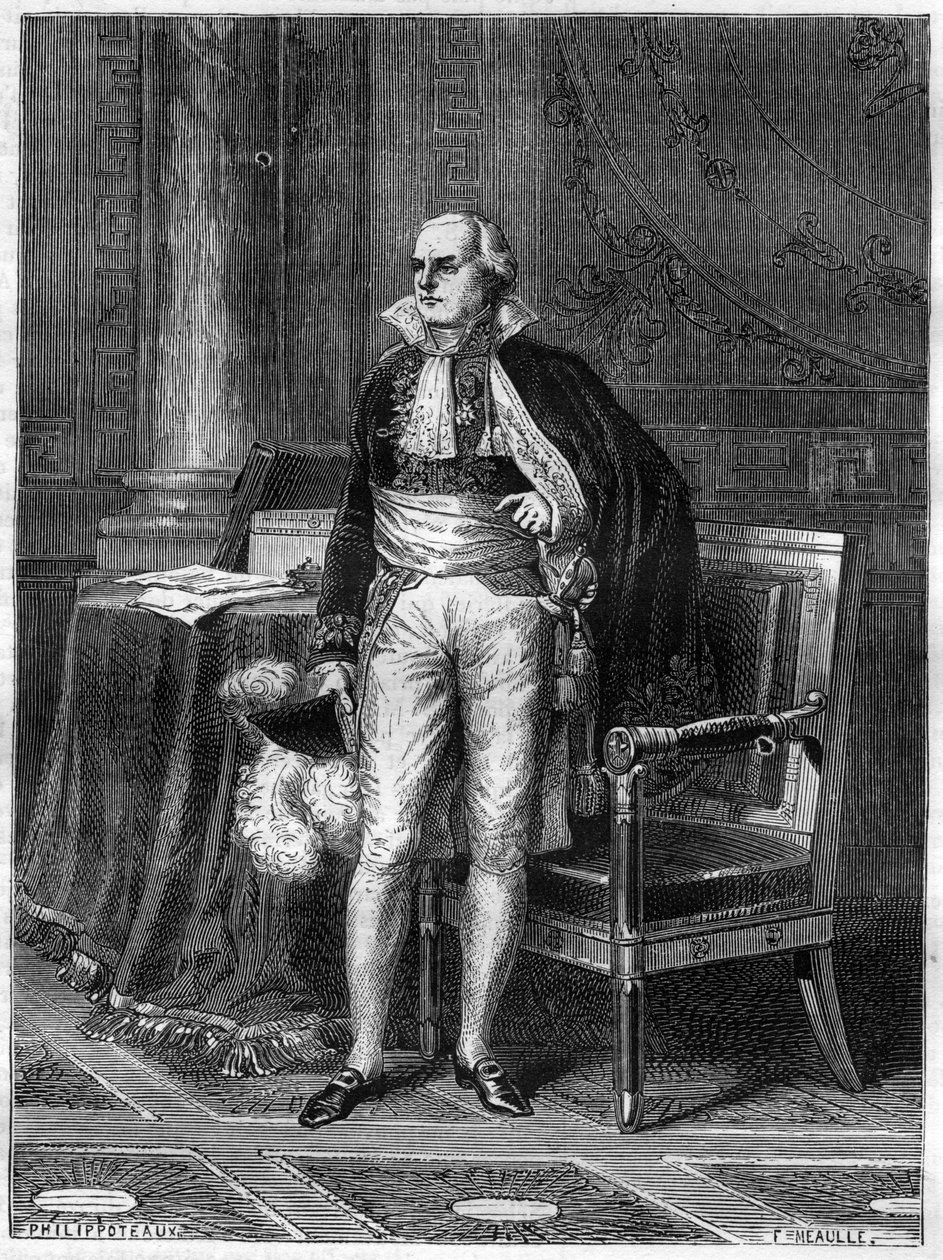 Jean Baptiste de Nompere de Champagny (1756-1834) Duca di Cadore - Jean-Baptiste de Nompere de Champagny (1756-1834), Duca di Cadore, politico francese - in "Histoire de l