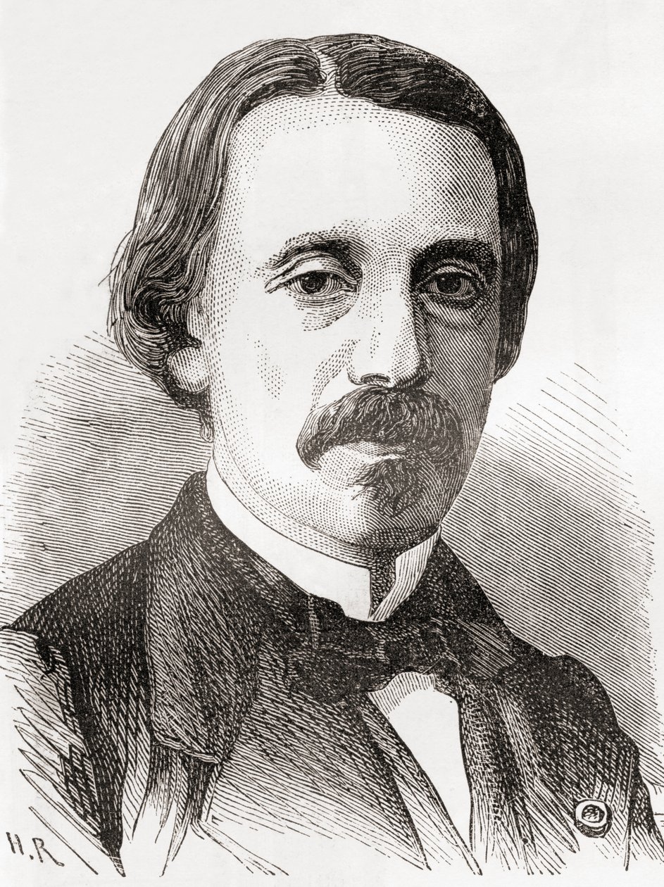 Jean Bernard Léon Foucault, da Les Merveilles de la Science, pubblicato c.1870 da French School
