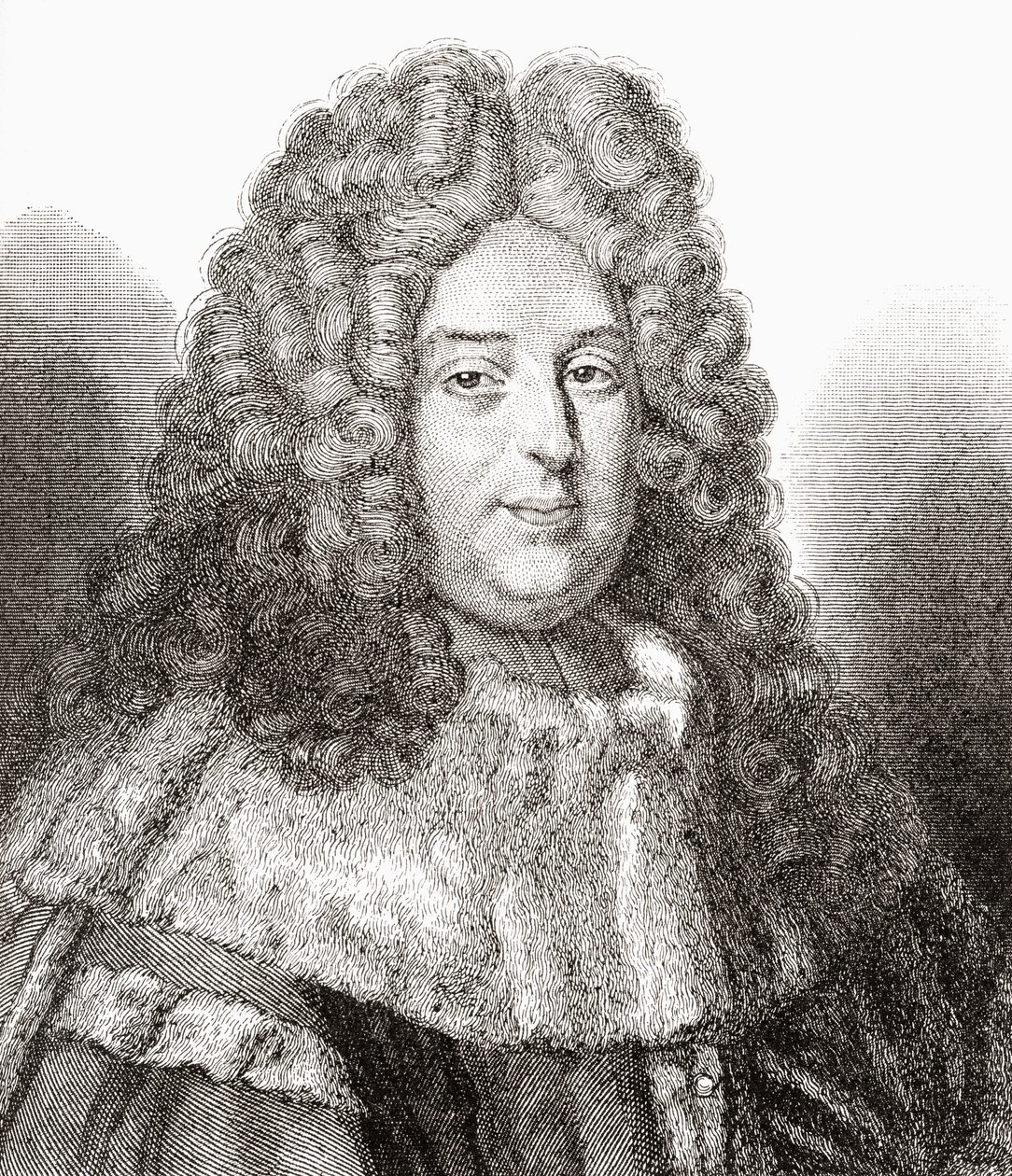 Jean Bouhier, 1673 - 1746. Magistrato francese, giurista, storico, traduttore, bibliofilo e studioso. Da Les Heures Libres pubblicato nel 1908 da French School