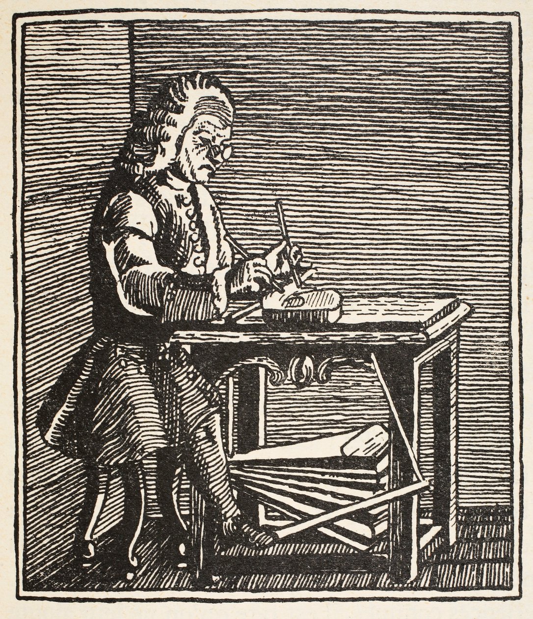 Jean Ruaux, copia di Boris Mestchersky, illustrazione da Histoire de la Nation Francaise, Sciences, Volumi I & II, di Gabriel Hanotaux, 1924 da French School