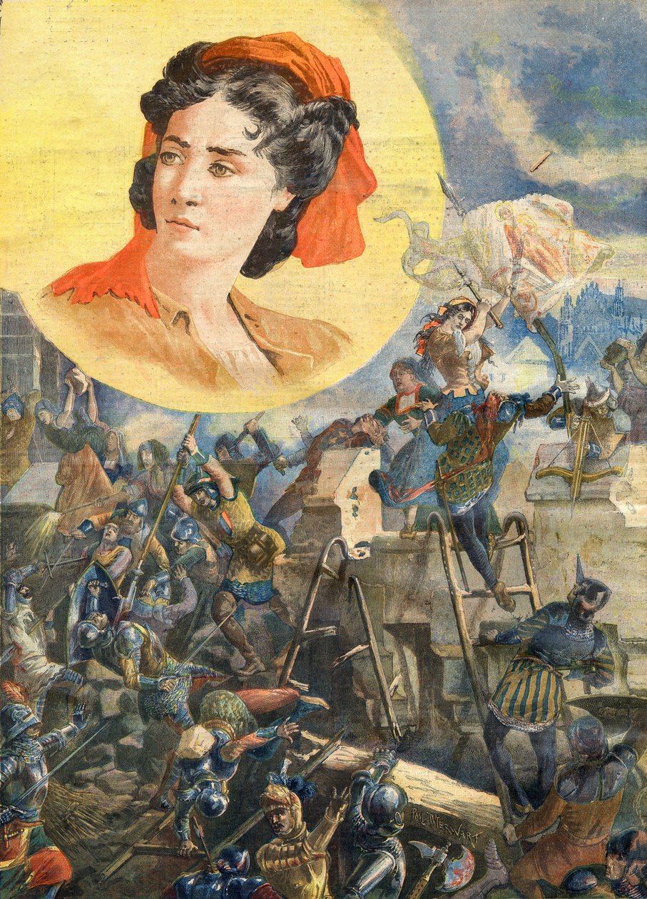 Jeanne Laisne (1456-?), conosciuta come Jeanne Fourquet, soprannominata Jeanne Hachette eroina francese - Jeanne Hachette all
