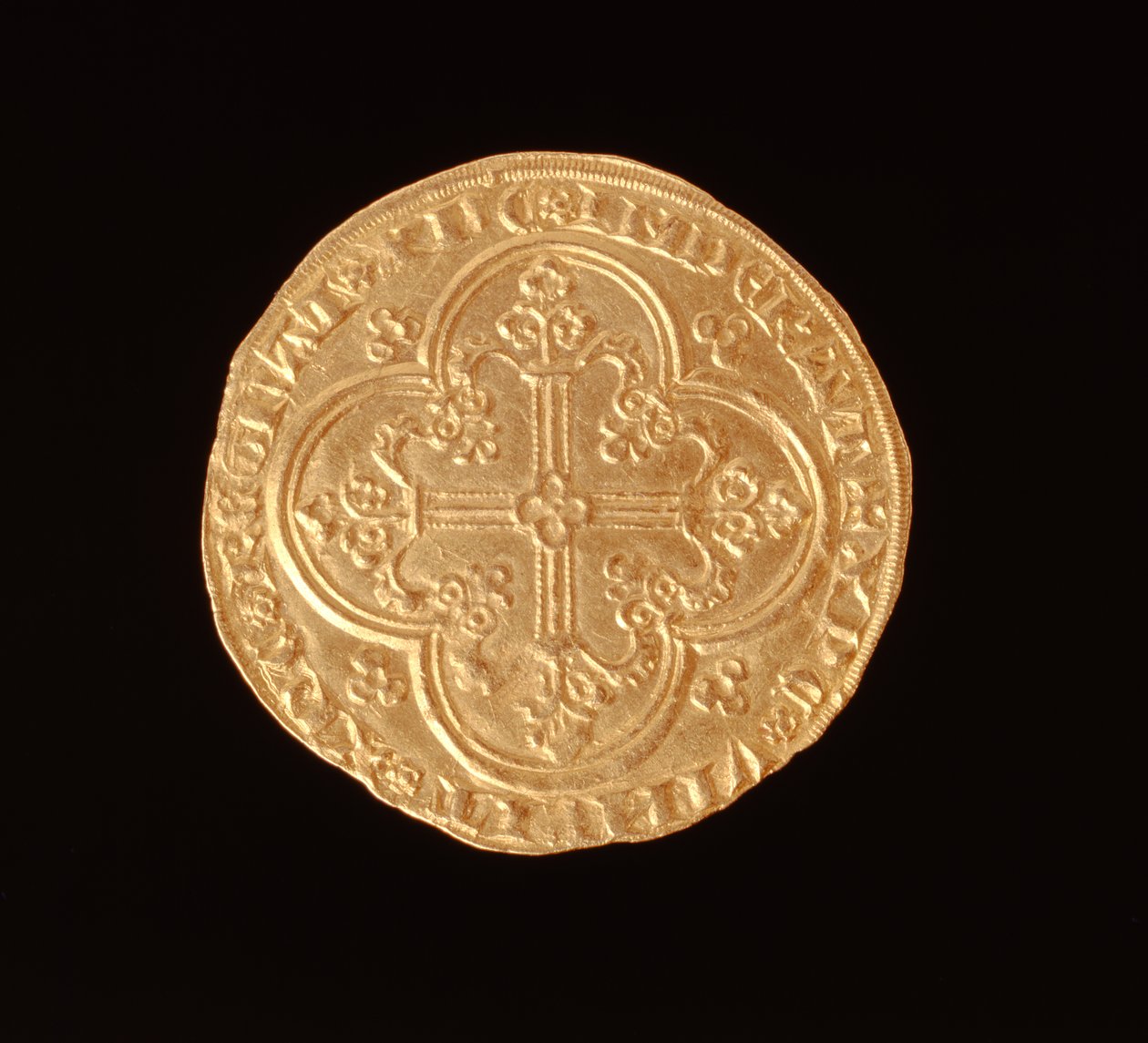 Giovanni II Il Buono (1319-64) Re di Francia, Franco a Cavallo, 1350-64 (rovescio) da French School
