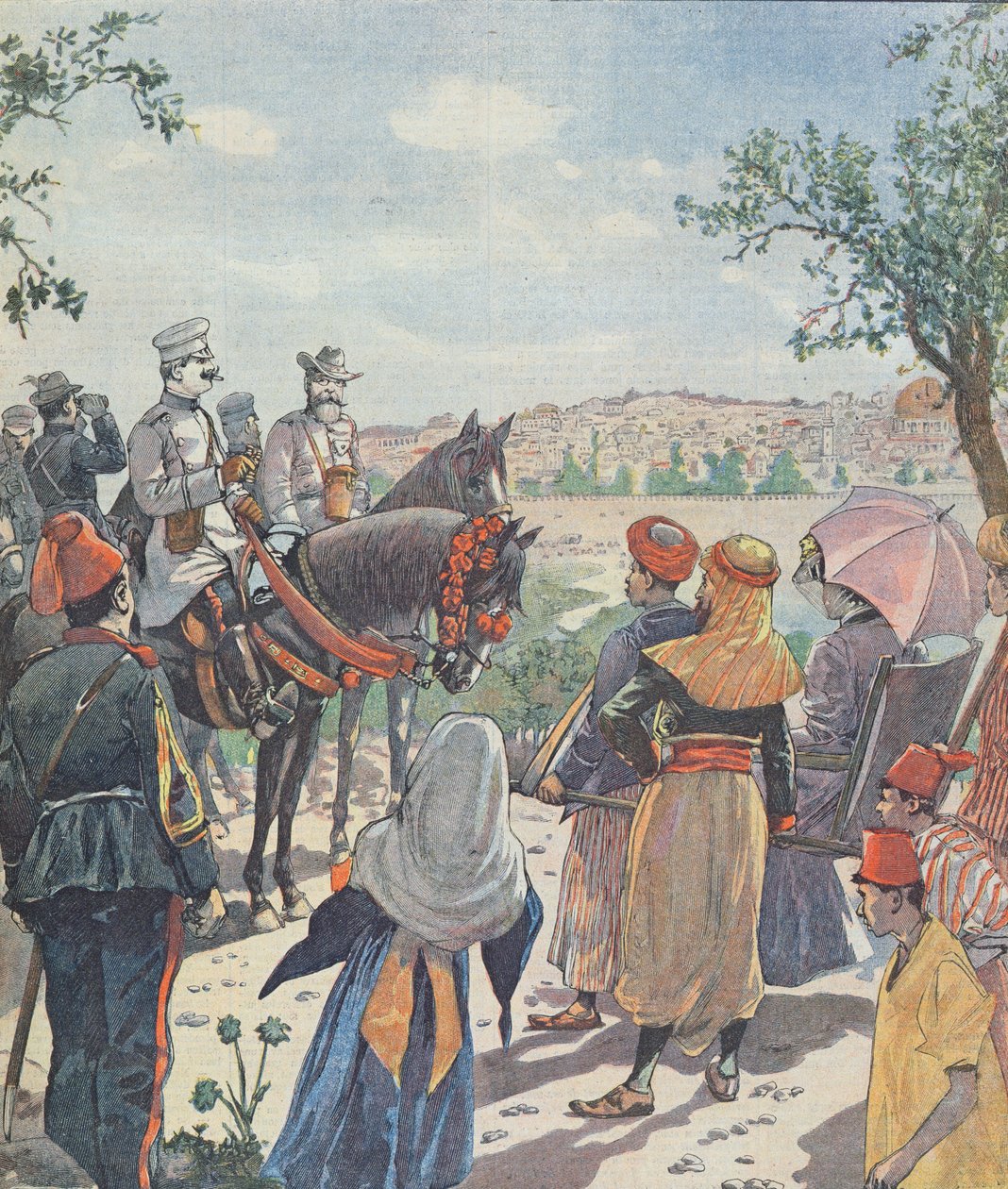 Viaggio del Kaiser Guglielmo II (1859-1941) in Palestina. L
