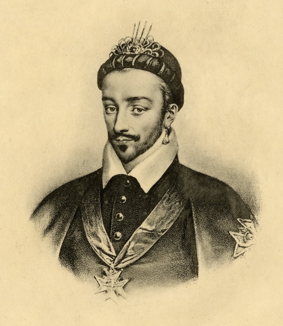 Re Enrico III (1551-89) di Francia da French School