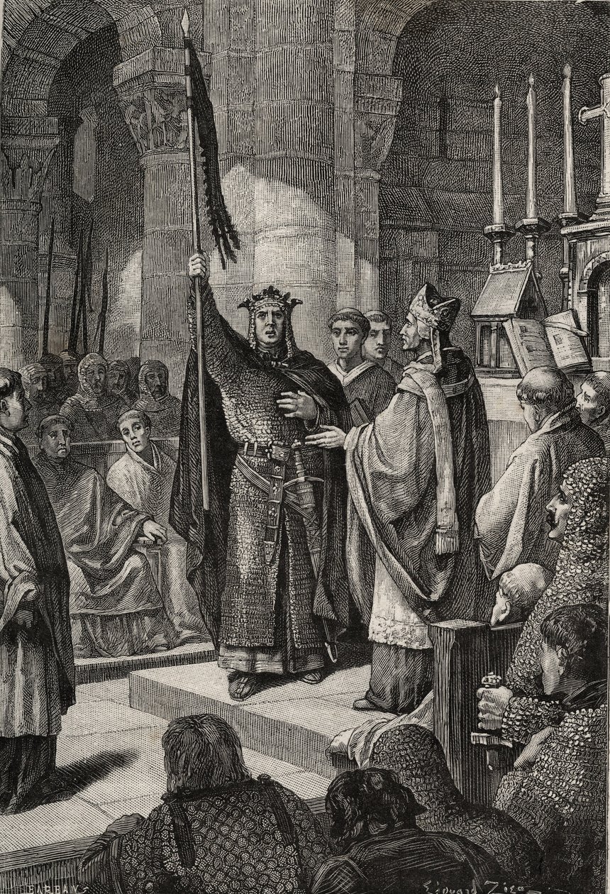Re Luigi VII (1120-1180) prende l
