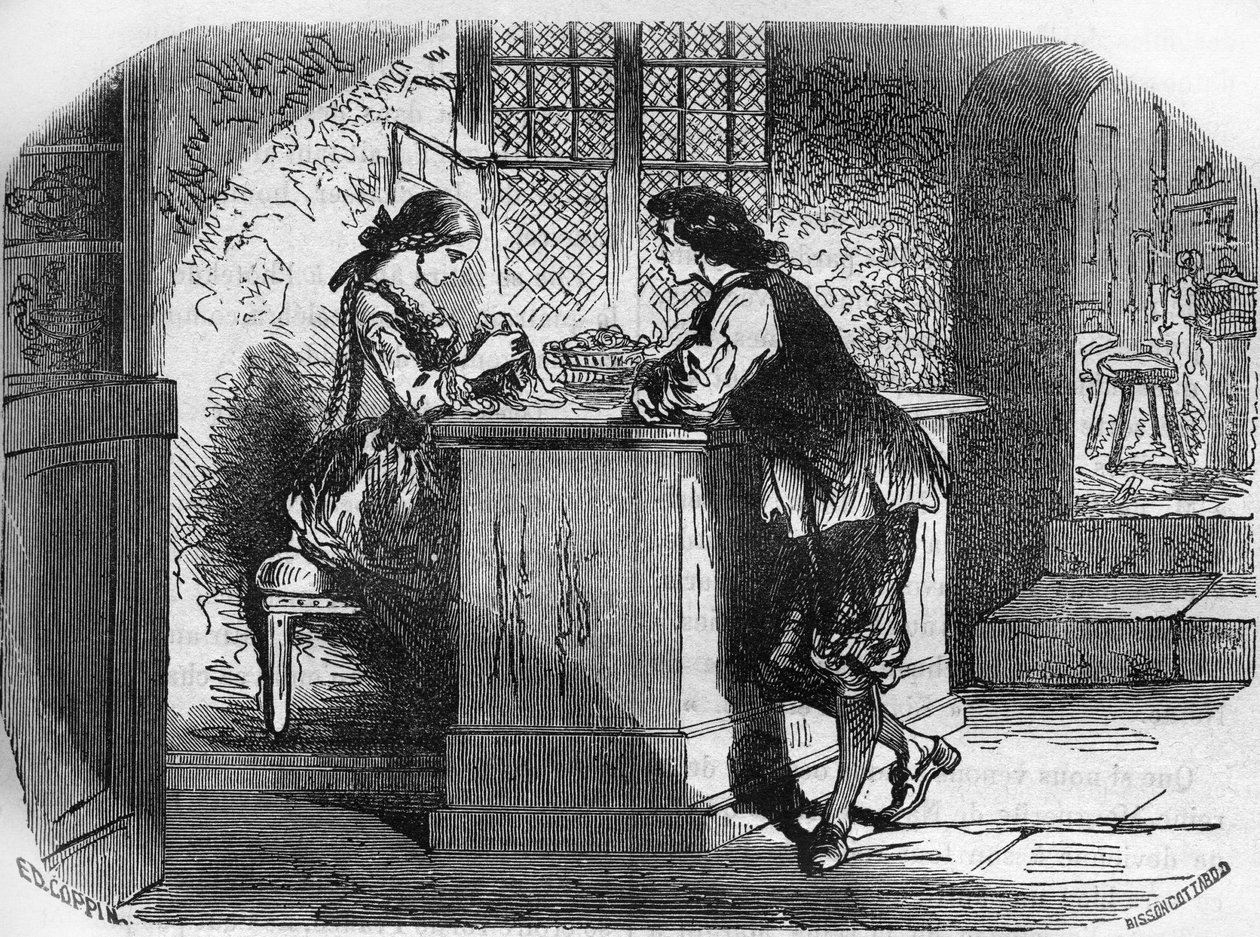 Re Luigi XI ordinò per la sua amante, la Signora di Gigon, un magnifico ornamento dal gioielliere Madame Passefilon da French School