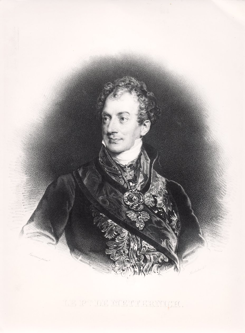 Klemens Wenzel Nepomuk Lothar (1773-1859) Principe di Metternich-Winneburg, c.1815 da French School