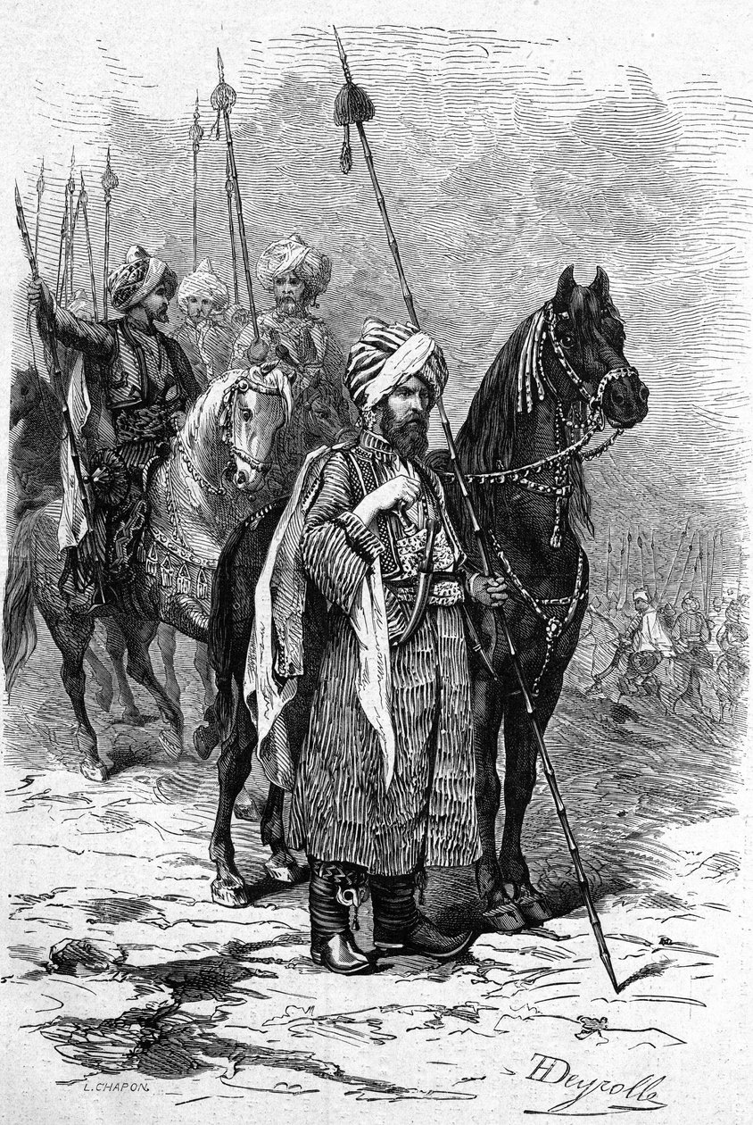Soldati curdi nel 1877 durante la Guerra d