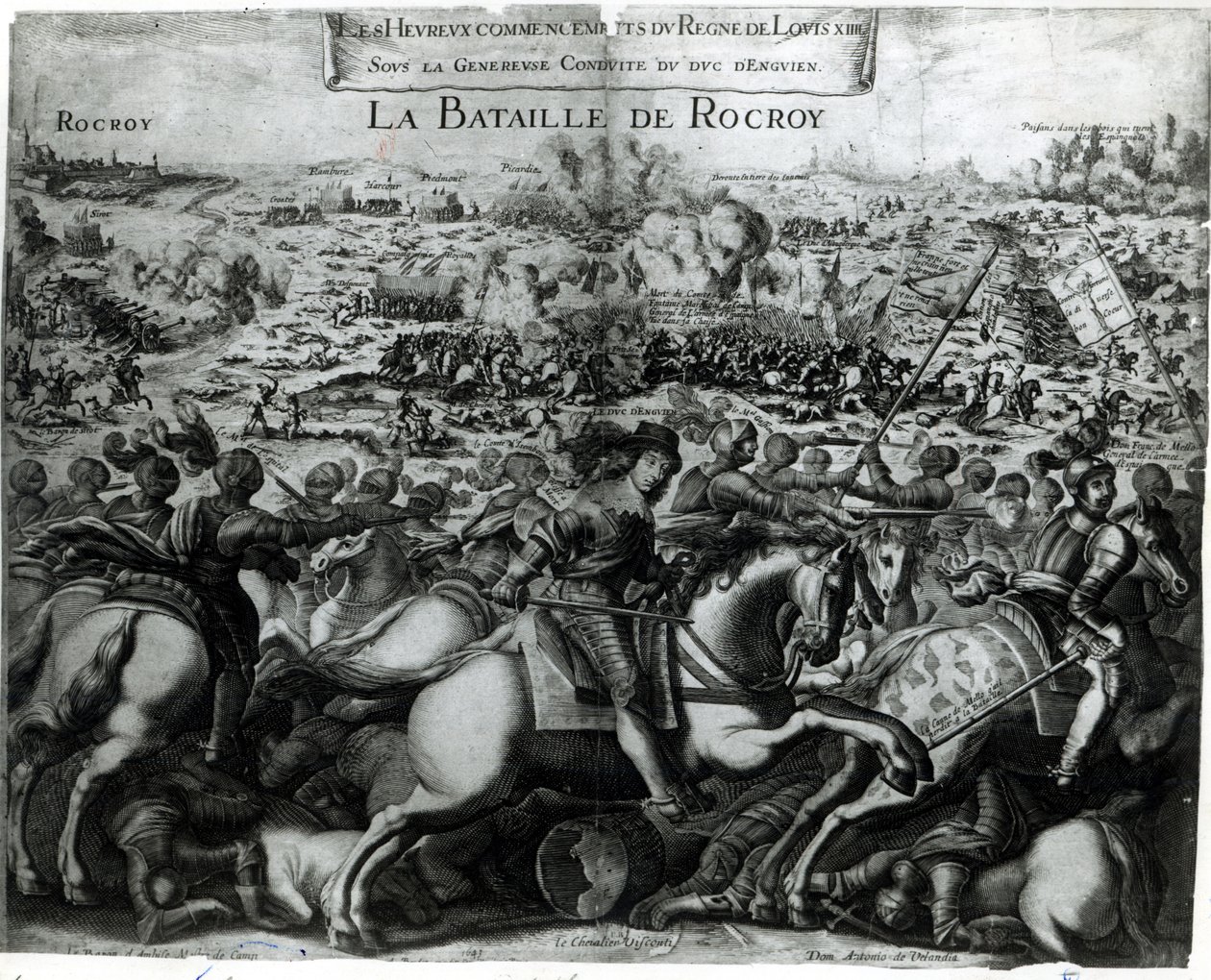 La Battaglia di Rocroy da French School