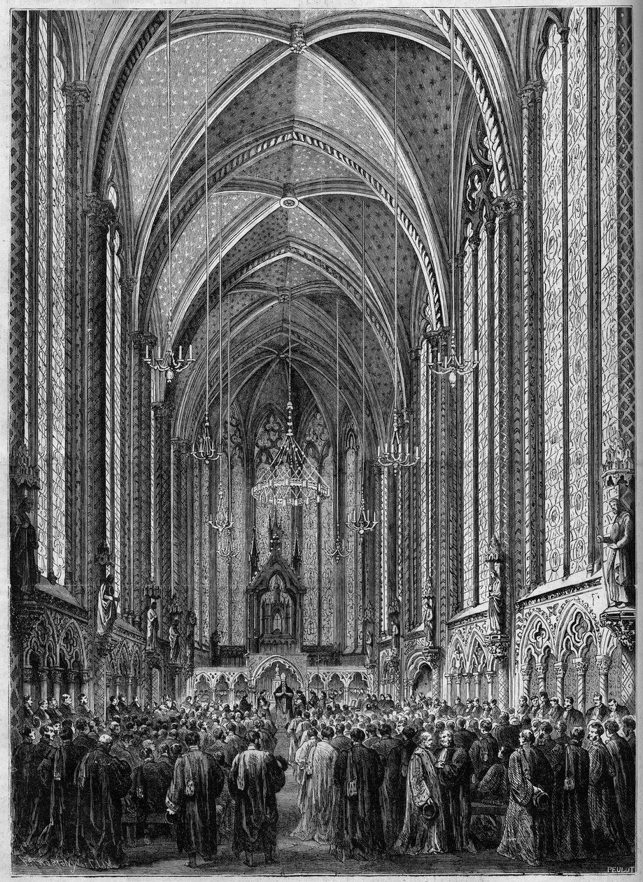 La messa dello Spirito Santo, celebrata alla Sainte Chapelle di Parigi, in occasione dell