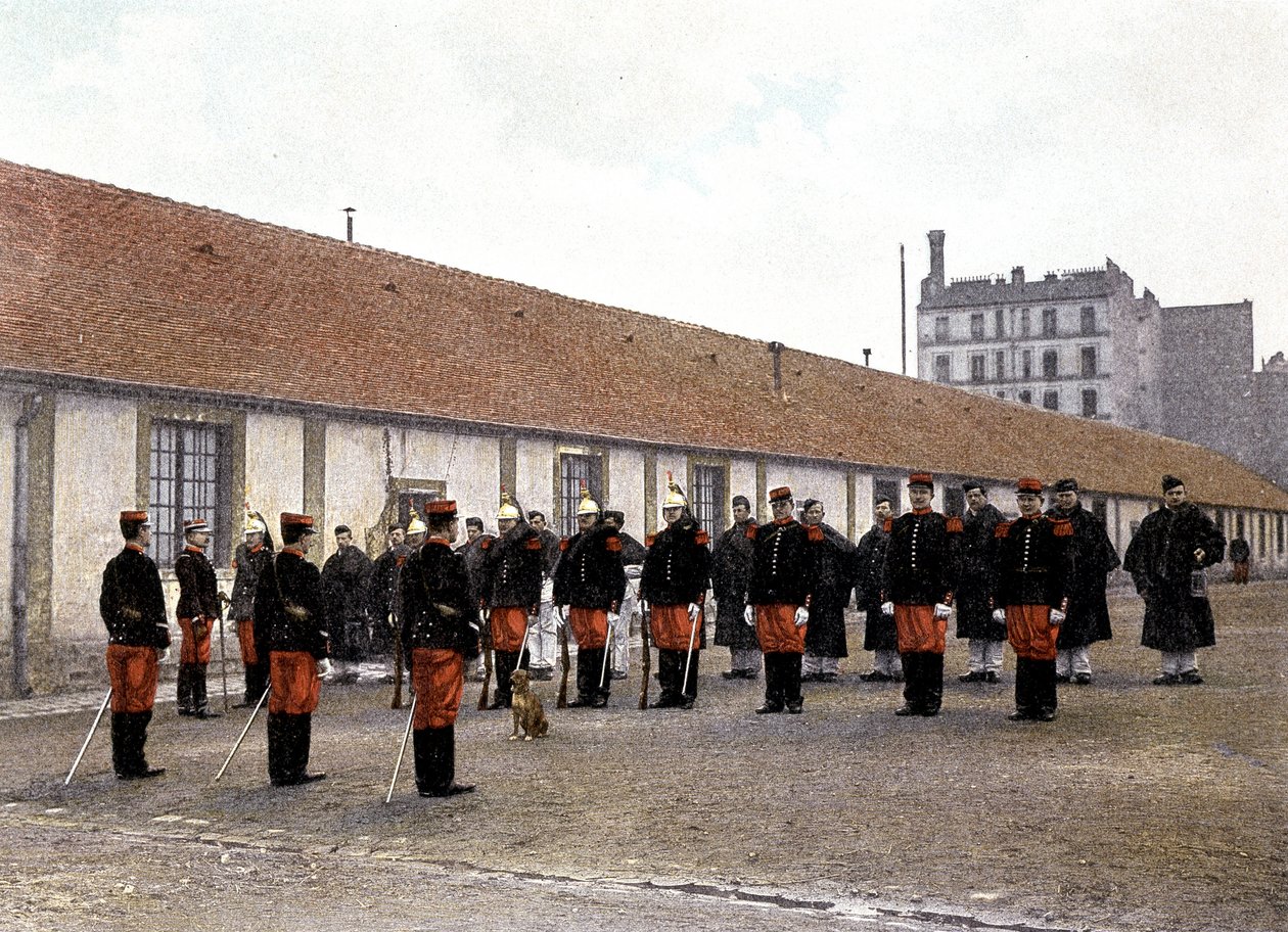 La parata - in "Album militare" - cavalleria: servizio domestico da French School