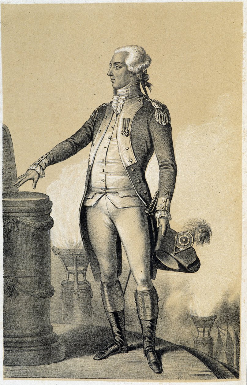Lafayette - in "Galerie historique de la Révolution française" da French School