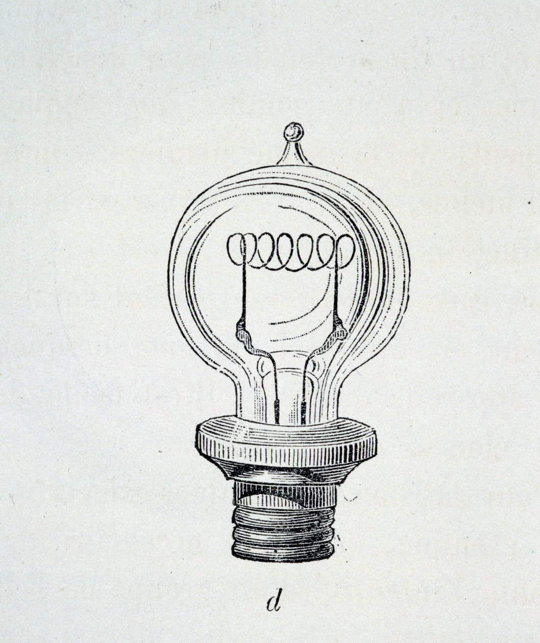 Lampada Edison - in "Le nuove conquiste della scienza" di Figutree da French School